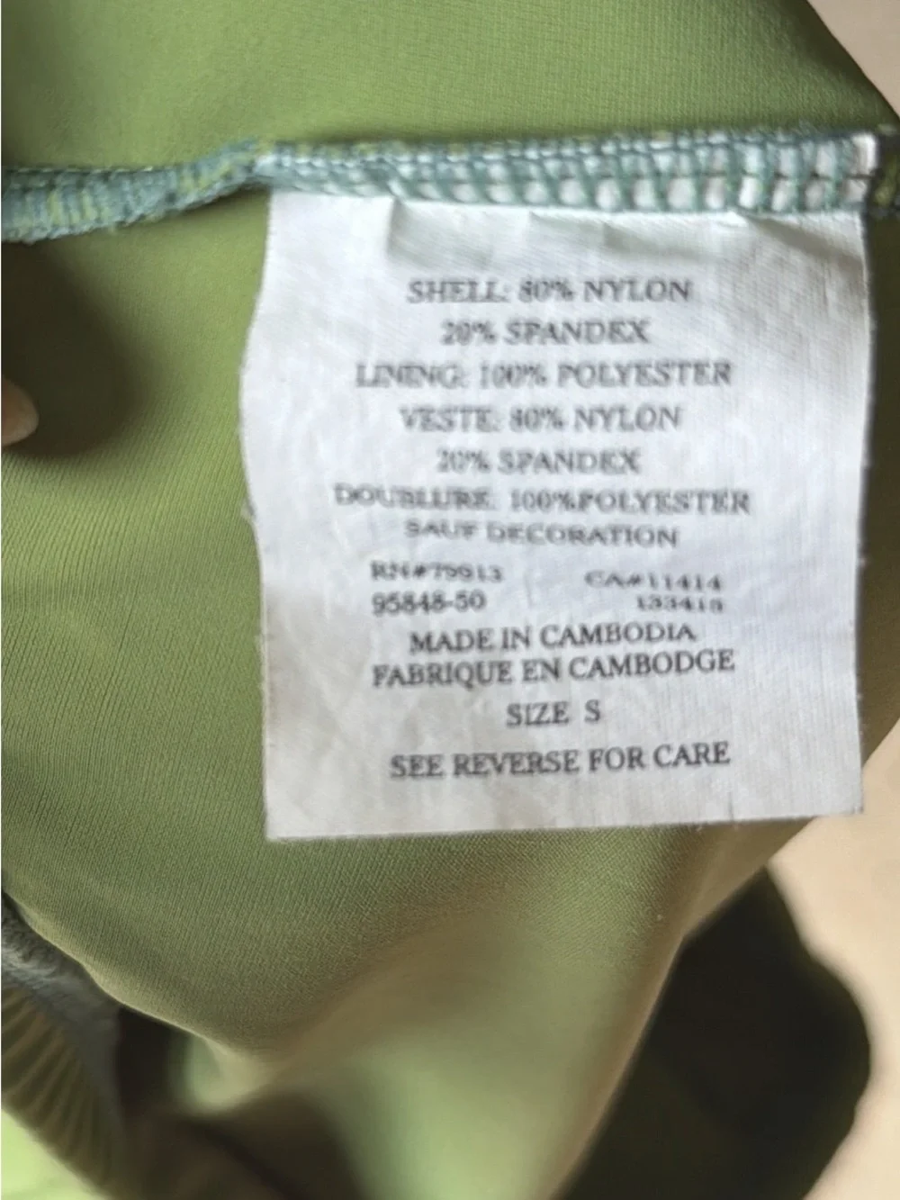 Motherhood Maternity Two Piece Tankini Olive Green Bathing Suit Small - Picture 4 of 7